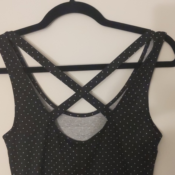 H&M Black Dress with White Polka Dots - Picture 3 of 4